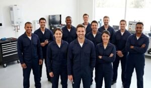 Equipo de técnicos expertos de Calitécnicos especializados en el mantenimiento, reparación y arreglo de calentadores a gas en Cali.