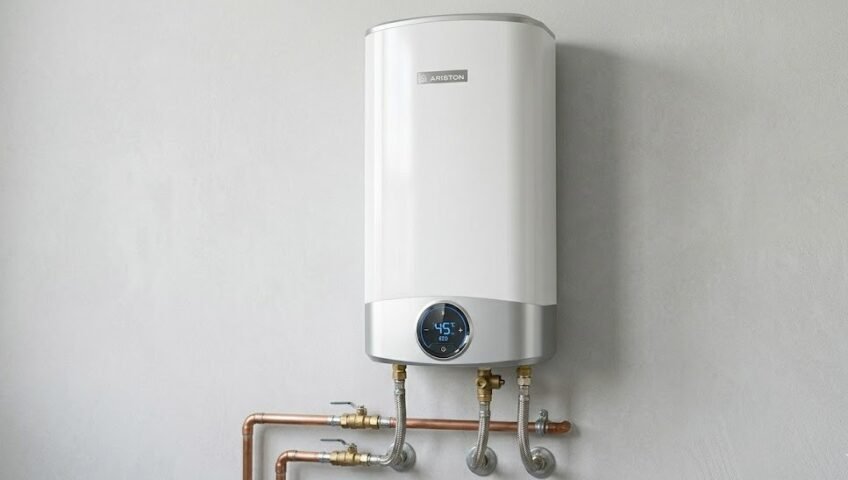 Especialista brindando servicio técnico de calentadores ariston en Cali para equipos de paso.